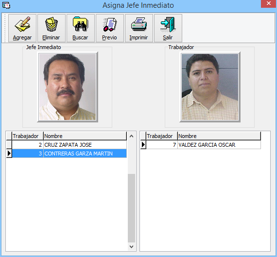 Asignación Jefe Inmediato